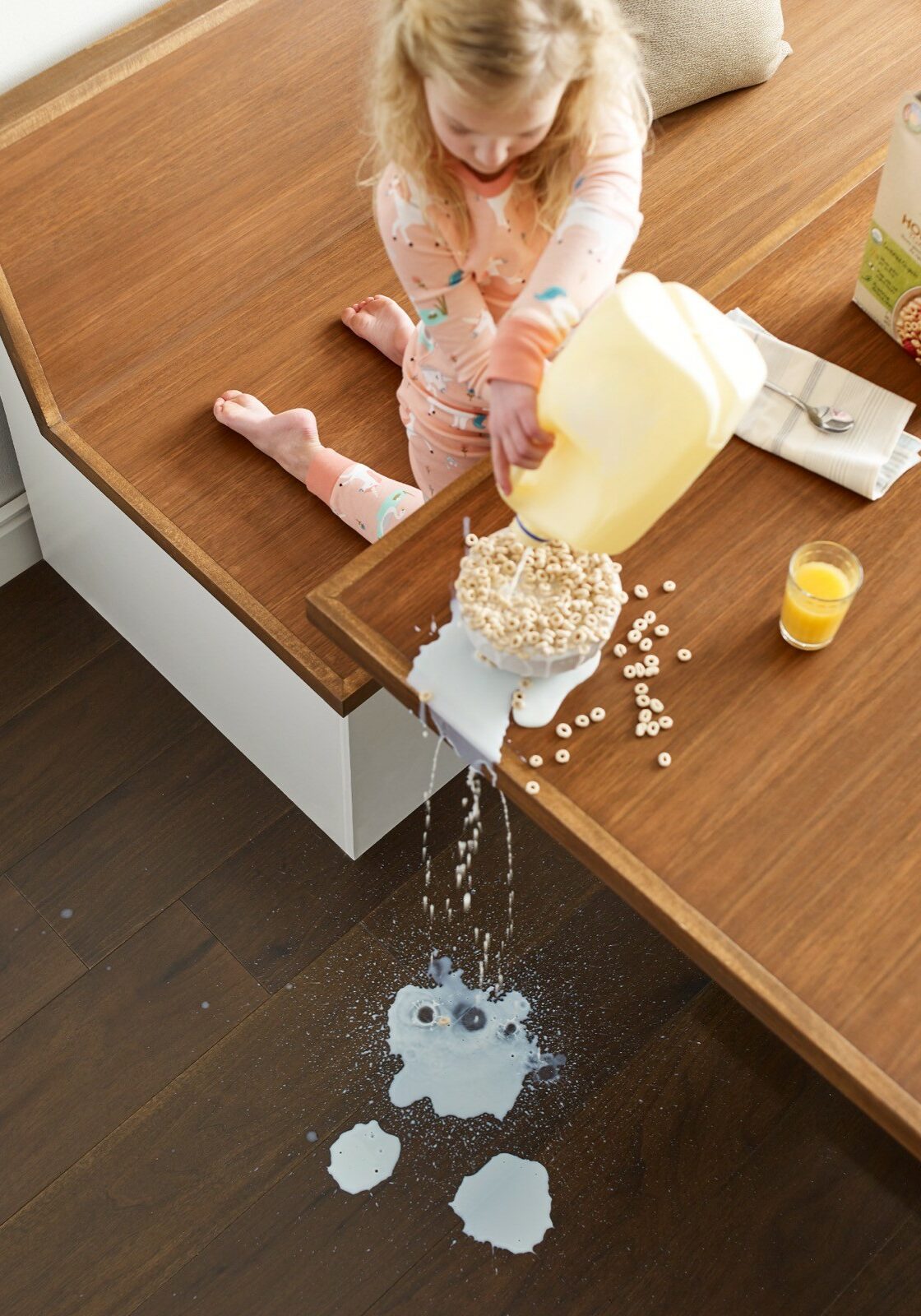 Milk spill cleaning | About Floors N' More